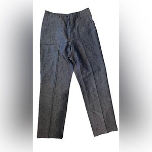 DKNY Ladies High Waist Dress Pants Wide Leg Blue Size 8